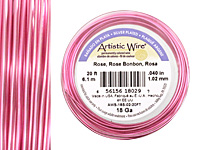 Artistic Wire Silver Plated Rose 18 gauge, 20 feet