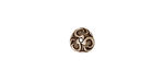 TierraCast Antique Silver (plated) Lily Bead Cap 4x8mm