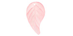 Matte Rose Lucite Twisted Leaf 13x23mm