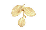 Ezel Findings Gold (plated) Camellia Leaves Pendant 27x24mm