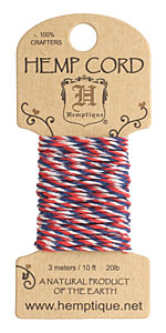 Americana Hemp Twine 20 lb, 10 ft