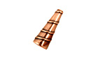 Antique Copper (plated) Small Spiral Cone 17x6mm