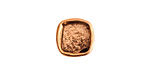 Nunn Design Antique Gold (plated) Small Square Frame Button 13mm