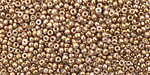 TOHO Gilded Marble White Round 11/0 Seed Bead