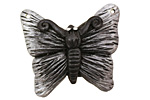 Poison Tree Polymer Clay Grey Butterfly 33-34x27-28mm