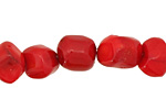 Coral Tumbled Nugget 12-16x9-17mm