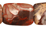 Red Conglomerate Jasper Thin Pillow 35x25mm