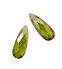 Fern Faceted Flat Teardrop 7x18mm
