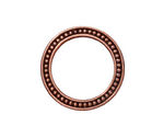 TierraCast Antique Copper (plated) 1" Beaded Ring 25mm