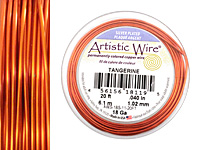 Artistic Wire Silver Plated Tangerine 18 gauge, 20 feet