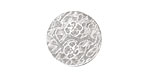 Lillypilly Silver Cherry Blossom Anodized Aluminum Disc 19mm, 22 gauge