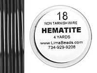 Parawire Hematite 18 gauge, 4 yards