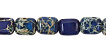 Midnight Blue Impression Jasper Thin Pillow 10x8mm