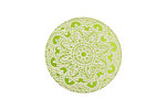 Lillypilly Lime Green Lace Anodized Aluminum Disc 25mm, 24 gauge
