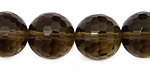 Smoky Quartz Faceted Round 16mm