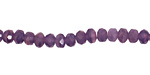 Czech Glass Lilac Fire Polished Rondelle 4x5mm