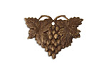 Vintaj Natural Brass Harvest Grapes 25x19mm