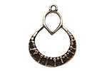 Saki White Bronze Chandelier Pendant Drop 23x30mm