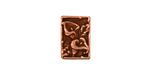TierraCast Antique Copper (plated) Calla 2-Hole Bar 10x14mm