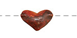 Patricia Healey Copper Small Plain Heart Bead 20x13mm