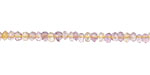 Ametrine Irregular Faceted Rondelle 3-4mm