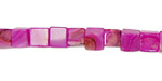 Ruby Crazy Lace Agate Cube 6mm