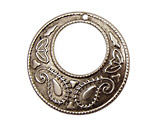 Stampt Antique Pewter (plated) Paisley Gypsy Hoop 38mm
