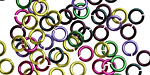 Lavender Fields Mix Enameled Copper Round Jump Ring 5mm, 18 gauge