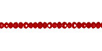 Scarlet Crystal Faceted Rondelle 3mm