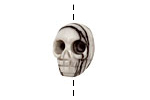 Black Water Jasper Skull 20x15mm