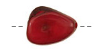 Tagua Nut Coral Banana Chip 22-29x16-22mm