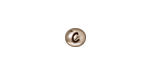 TierraCast Antique Rhodium (plated) Alphabet Bead "C" 7x6mm