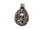 Green Girl Pewter Mermaid Wisdom 19x28mm