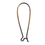 Vintaj Natural Brass Long Arched Ear Wire 17x45mm