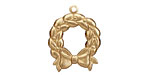 Brass Wreath 18x23mm