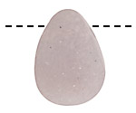 Chalcedony Freeform Pendant w/ Druzy 20-25x32-42mm