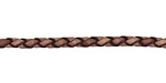 Natural Gray Braided Leather Bolo Cord 3mm