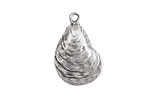 Nunn Design Antique Silver (plated) Oyster Charm 16x25mm