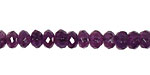 Amethyst (AA) Faceted Rondelle 4x7mm