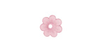 Matte Rose Lucite Daisy 3x10mm