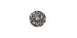 Lillypilly Black Weathered Daisy Anodized Aluminum Disc 11mm, 22 gauge