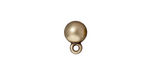 TierraCast Antique Brass (plated) Dome Ear Post 8x11mm