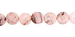 Rhodochrosite (soft pink) Puff Coin 8mm