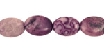 Purple Crazy Lace Agate Flat Oval 14x10mm