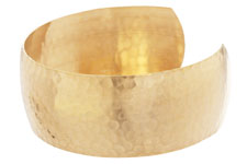Brass Hammertone Cuff 64x25mm