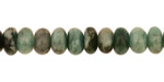 Emerald (rough cut) Rondelle 8mm