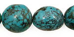 Chinese Turquoise Oval Nuggets 20-29x15-20mm