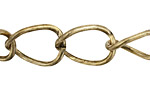Antique Gold (plated) X-Large Oval Curb Chain