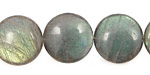Labradorite Puff Coin 18mm