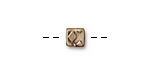 TierraCast Antique Brass (plated) Rock & Roll Cube 6mm